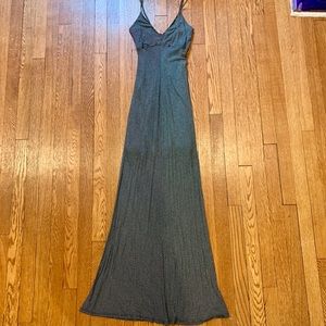 Red Haute Striped Maxi Dress